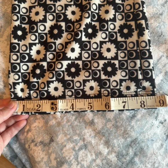 Altar'd State Flare Pants Size  Large Groovy Funky Mod Black White Hippie Retro - Picture 14 of 14